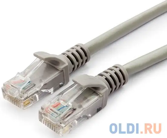 Cablexpert патч-корд медный utp pp10-7.5m кат.5, 7.5м, литой, многожильный (серый), фотография 1