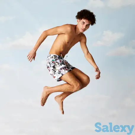 Мужские купальные шорты lacoste x polaroid, фотография 1