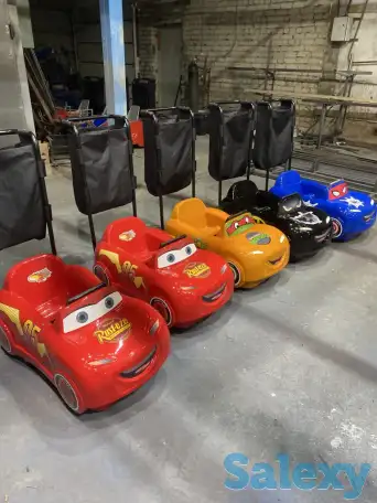 Машинки тележки для торгового центра с видео монитором, фотография 3