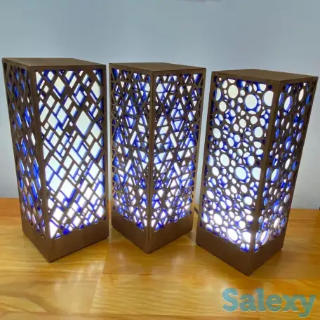 Голубой Интерьерный светильник-ночник, фотография 10