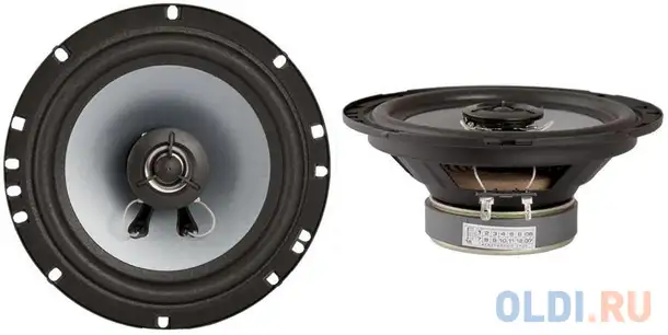 Автоакустика kicx pd-652 коаксиальная 2-полосная 16см 50вт-100вт, фотография 1