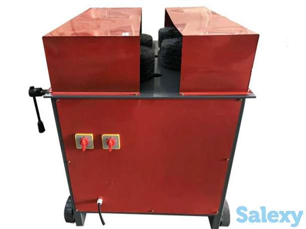 Модель-50 2-х сторонний станок для очистки труб от ржавчины., фотография 1