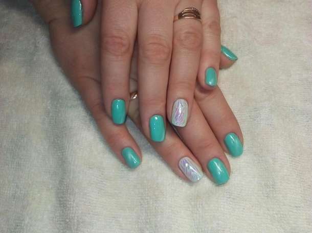 Маникюр, гелевое покрытие ногтей, фотография 8