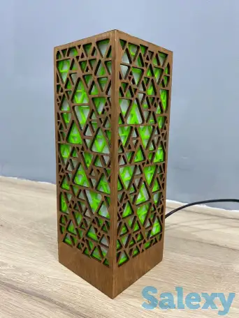 Зелёный Интерьерный светильник - ночник, фотография 3