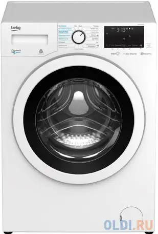 Стиральная машина beko wdw85636b3 класс: b загр.фронтальная макс.:8кг (с сушкой) белый, фотография 1