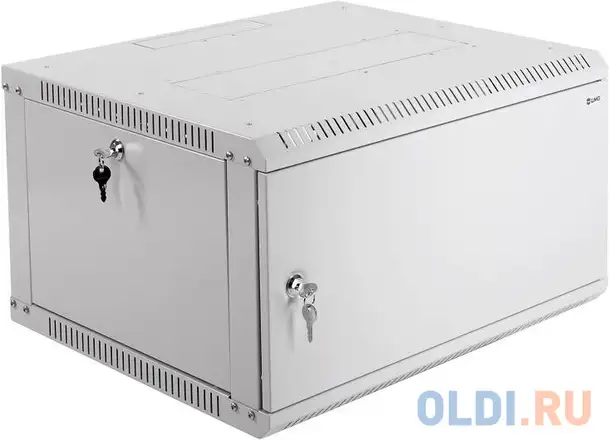 Шкаф настенный разборный 6u цмо шрн-э-6.650.1 600х650mm дверь металл, фотография 1