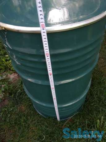 Бочка металлическая 200 л. цилиндрическая, фотография 3