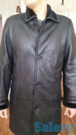 Пальто сюртук, кожанный., фотография 1