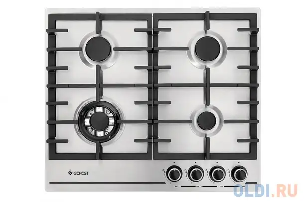 Варочная панель газовая gefest пвг 1214-01 к5 нержавеющая сталь, фотография 1
