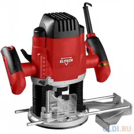 Фрезер elitech ф 1355э  1300вт. 11000-23000об\\м. ход-55мм. цанга-8мм. 3.7кг. кор., фотография 1