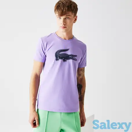 Мужская футболка lacoste  с принтом, фотография 1