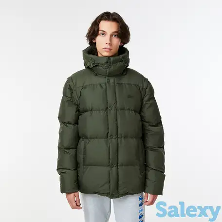 Мужская короткая куртка-пуховик lacoste, фотография 1