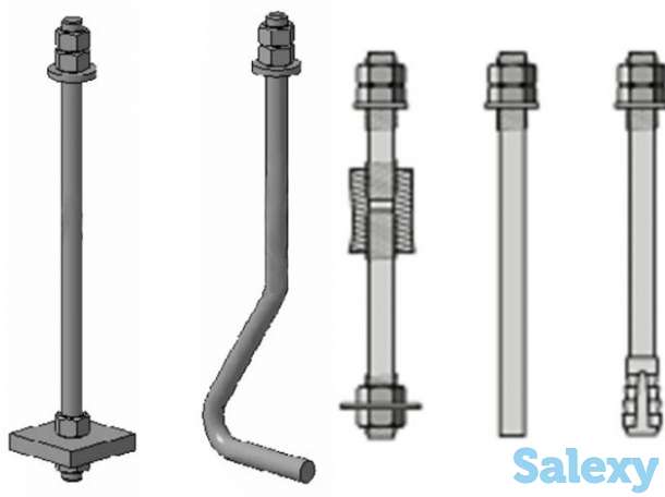 Производство фундаментных болтов по чертежу, ГОСТу, фотография 1