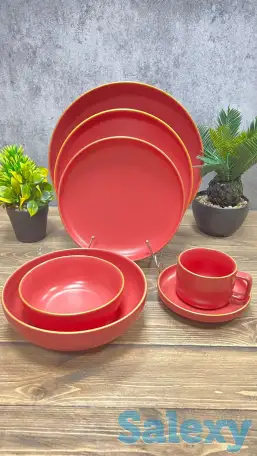 Малиновая чайно столовая посуда Vassila, фотография 2