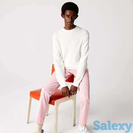 Мужской свитер lacoste из хлопка широкой вязки, фотография 1