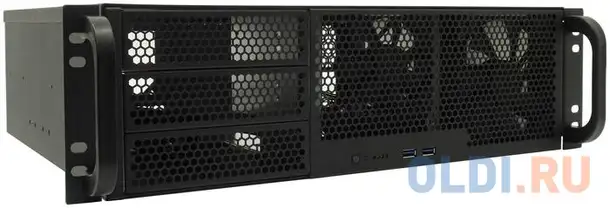 Серверный корпус 3u procase rm338-b-0 без бп чёрный, фотография 1