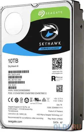 Жесткий диск seagate skyhawkai 10 tb, фотография 1