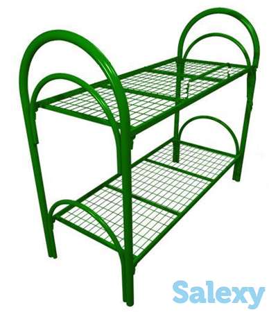 Кровати металлические одноярусные и двухъярусные оптом от прямого производителя, фотография 1