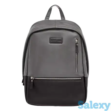 Кожаный рюкзак adams grey/black, фотография 2