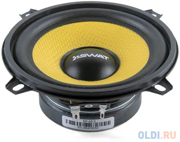 Колонки автомобильные swat sp-a5 (без решетки) 220вт 88дб 4ом 13см (5дюйм), фотография 1