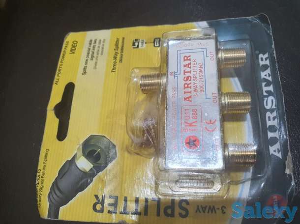 Сплиттер делитель TV сигнала 3 way Разветвитель на 3 TV, фотография 2