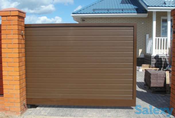 Автоматические ворота откатные с калиткой, фотография 3