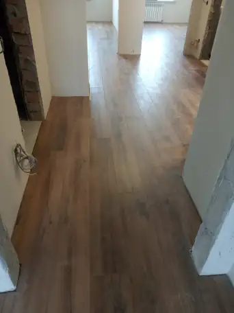 Укладка ламината настил линолеума и ОСБ, фотография 11