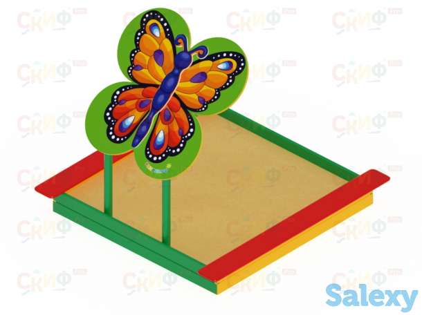 Песочница с навесом Забава-бабочка ИО 509, фотография 1