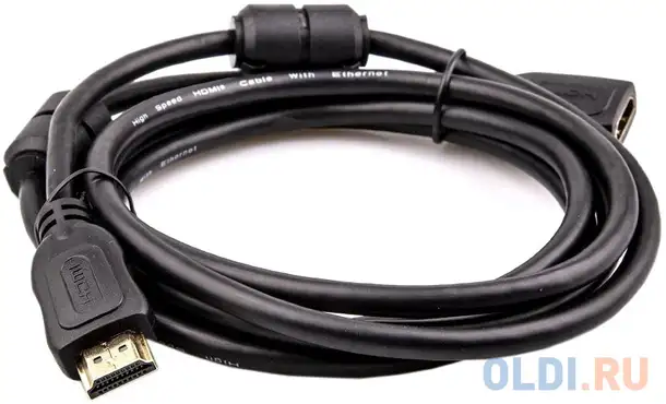 Кабель hdmi 5м telecom tcg200mf-5m круглый черный, фотография 1