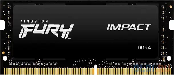 Оперативная память для ноутбука kingston fury impact so-dimm 8gb ddr4 2666, фотография 1
