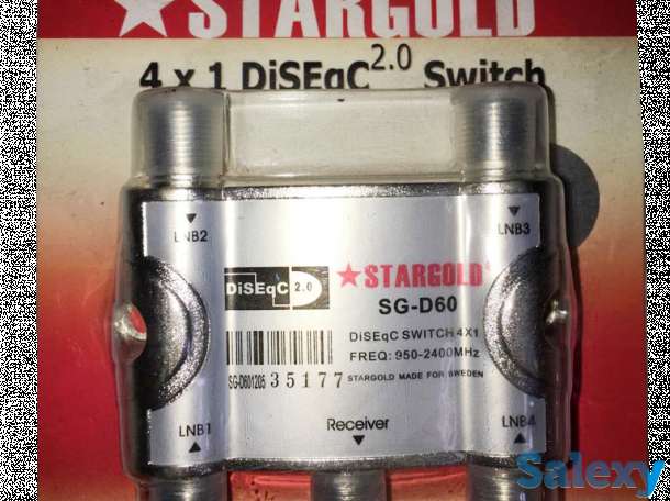 Коммутатор, спутниковый свич Корея, DiSEgC 4*1 Stargold SG D60, фотография 5