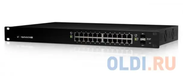 Коммутатор ubiquiti es-24-250w edgeswitch, 24-port, 250w, фотография 1