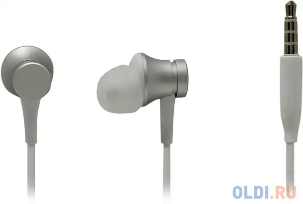 Гарнитура xiaomi mi in-ear headphones basic серебристый, фотография 1