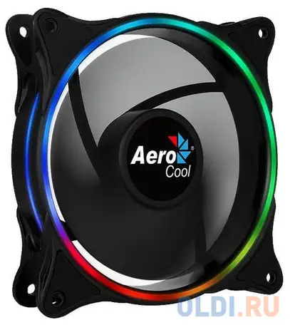 Вентилятор aerocool eclipse, addressable rgb led, 120x120x25мм, 6-pin pwm, фотография 1