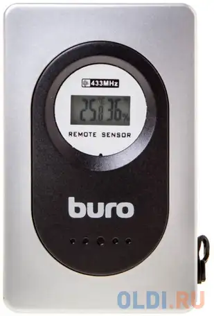 Термометр buro h999e/g/t серебристый/черный, фотография 1