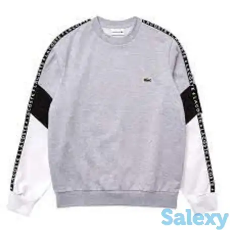 Мужская флисовая толстовка lacoste с круглым вырезом, фотография 2