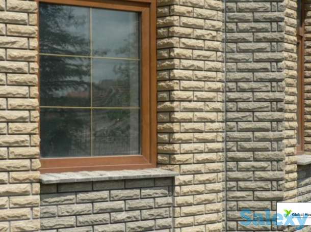 Облицовка фасада гиперпрессованным кирпичом, фотография 1