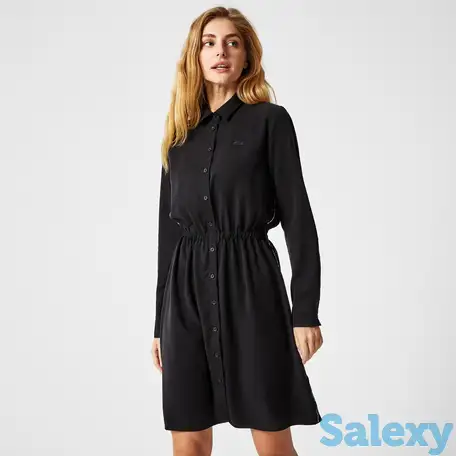 Женское платье lacoste loose fit с длинным рукавом, фотография 1