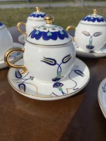 Изысканный порционный фарфоровый сервиз, фотография 4