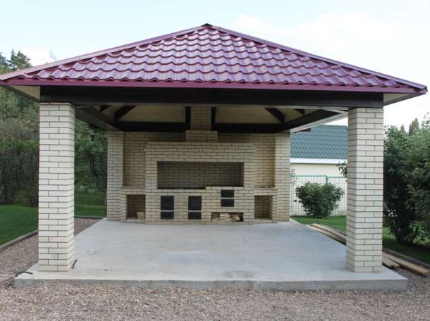 Барбекю комплекс, печь казан, мангал-камин, коптильня, тандыр, фотография 4