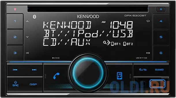 Автомагнитола cd kenwood dpx-5300bt 2din 4x50вт, фотография 1