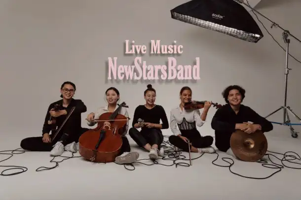 Музыканты,Музыкальная группа инструменталистов и вокалистов, фотография 1