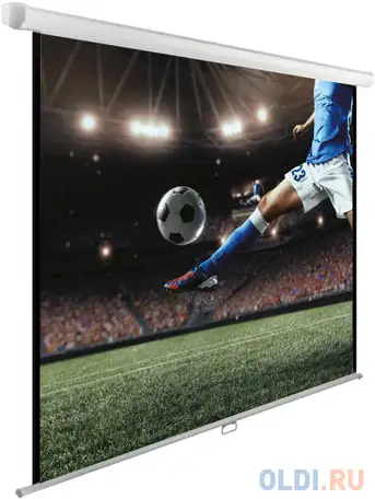 Экран hiper 213x213см cinema swl 1x1-120 1:1 настенно-потолочный рулонный, фотография 1