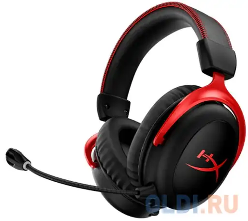 Игровая гарнитура беспроводная hyperx cloud ii черный hhsc2x-ba-rd/g, фотография 1