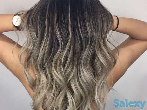 Окрашивание волос. Омбре, балаяж, шатуж, блондирование, мелирование, стрижки., фотография 1