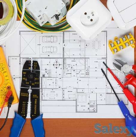 Услуги Электрик в Астане/Нур-Султане. Электромонтажные работы под ключ. Электромонтаж в Новостройке. Прокладка кабеля., фотография 1