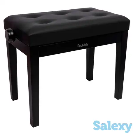 Банкетка для пианино rockdale rhapsody 130 black, фотография 1