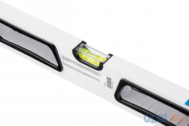 Уровень алюминиевый, 600 мм, усиленный, рукоятки, фрезерованный, 3 глазка, магнитный// gross, фотография 1