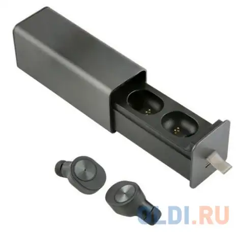 Гарнитура вкладыши redline bhs-06 черный беспроводные bluetooth в ушной раковине (ут000015413), фотография 1