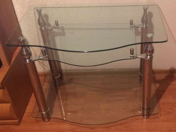 Продам стеклянный стол для телевизора , фотография 2